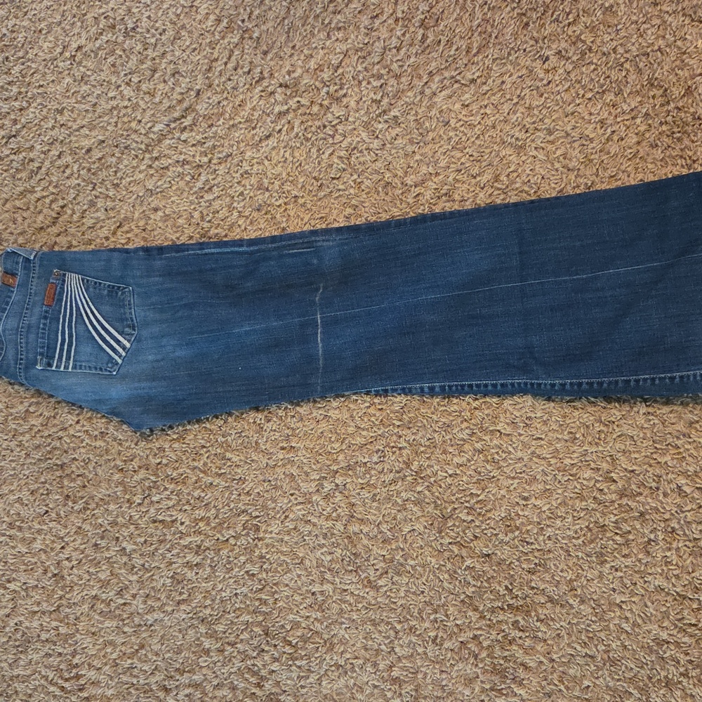 7 For All Man Kind White Pocket 30